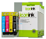 Compatible Canon CLI526 B/C/M/Y Rainbow Pack