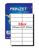 Prinzet A4 Labels 16UP (100 sheets)