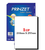 Prinzet A4 Labels 1UP (100 sheets)