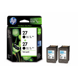 HP 27 Black Ink Cartridge - Twin Pack