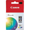 Canon CL51 Chromalife 100 Hi Yield Ink Cartridge-Colour
