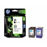 HP 21 and 22 Ink Cartridge Combo Pack
