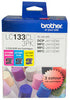 Brother LC133 High Yield Ink Cartridge 3 Pack - Colour