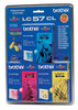 Brother LC57 Ink Cartridge 3 Pack - Colour 