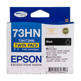 Epson 73hn High Yield Ink Cartridge Twin Pack - Black