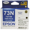Epson 73N Ink Cartridge Twin Pack - Black 